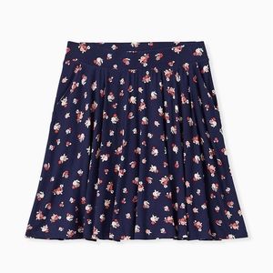 Torrid elastic waist mini skater skirt